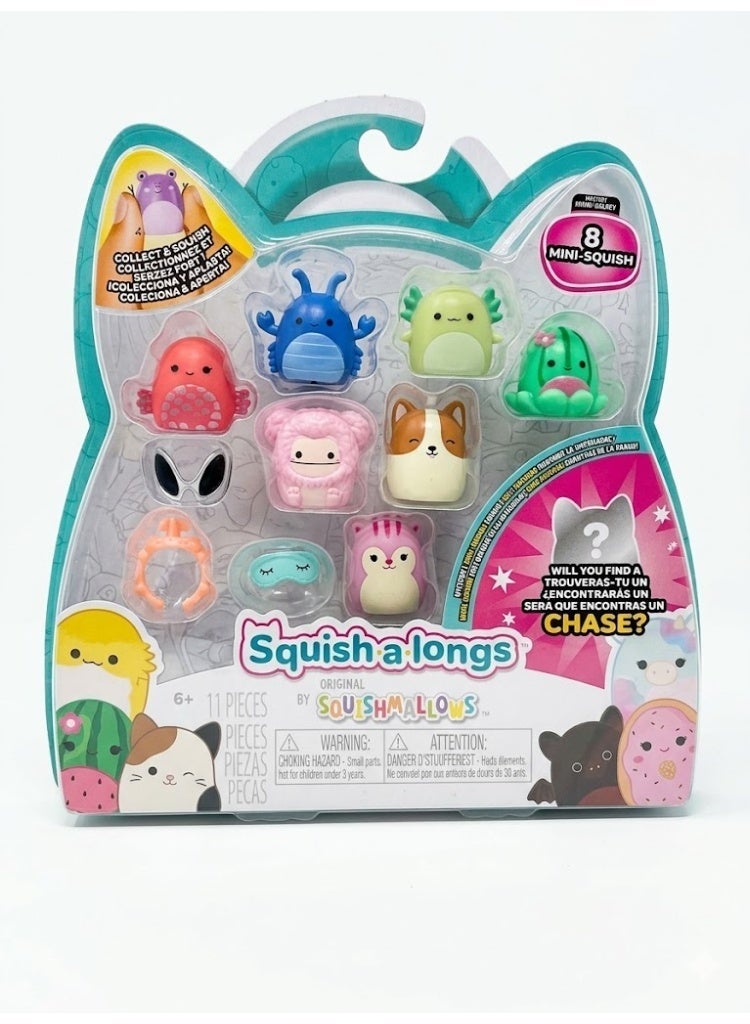 Squishmallows Squish-A-Longs By Squishmallows 8 Pack (Style 1- W2) - (8) 1” Mini-Squish With (2) Accessories, (1) Ring, And A Collector’S Guide - Collect, Trade, & Play - ASST - Image 2