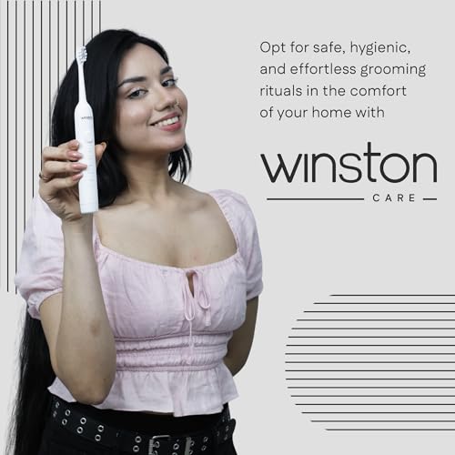 Winston Rechargeable Sonic Electric Toothbrush with Super Soft Bristles for Adults | IPX8 Waterproof with 5 Cleaning Modes | Suitable for Sensitive Gums 1-Year Warranty (White) - Image 2