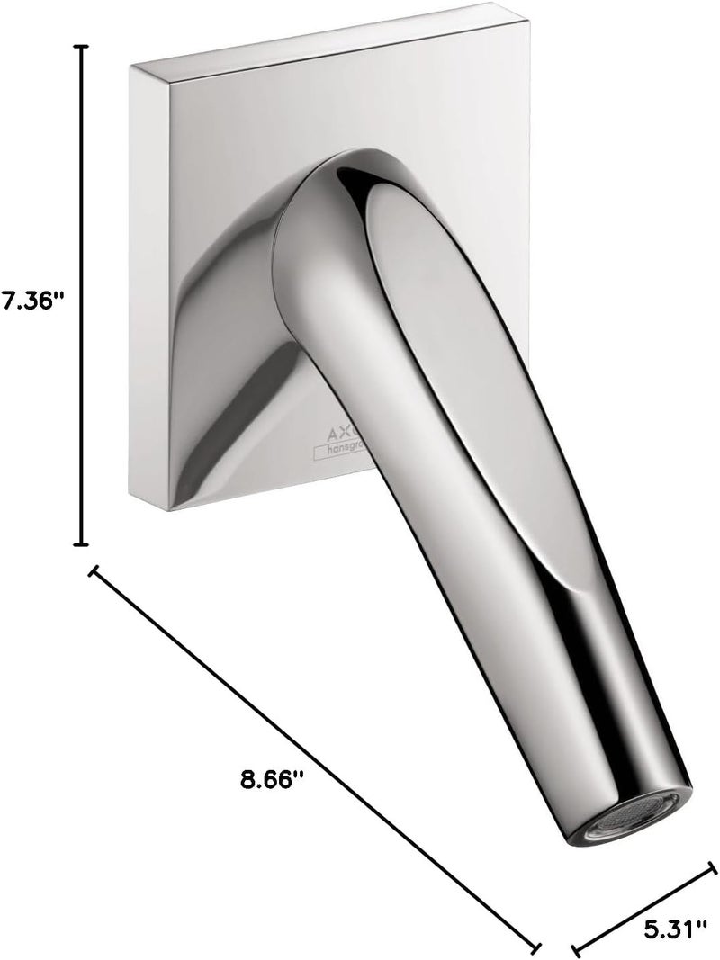 AXOR Tub Spout Luxury 8inch Avantgarde Tub Spout in chrome 12417001 - Image 2