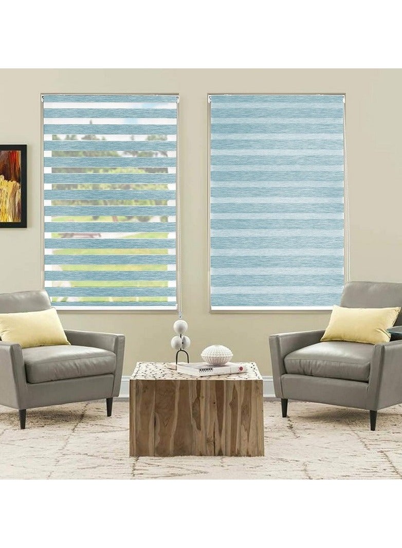 Home Gallery Zebra Blinds for Windows 140*200 cm light Blue - Image 1