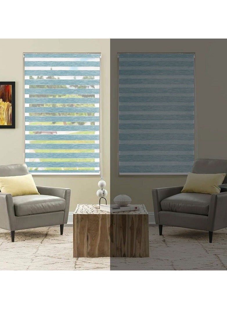 Home Gallery Zebra Blinds for Windows 140*200 cm light Blue - Image 2