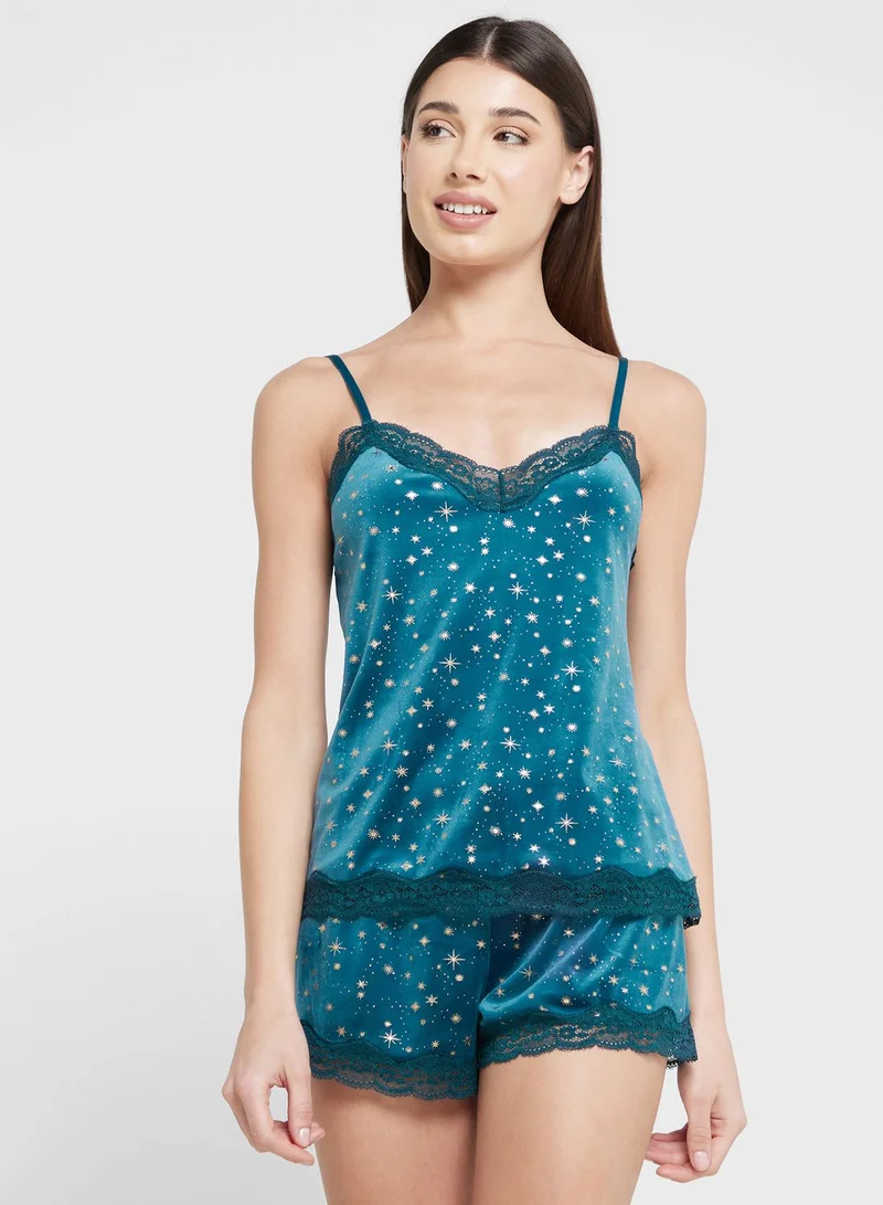 hunkemoller Strappy Lace Detail Top
