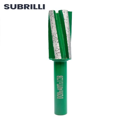 SUBRILLI Diamond CNC Router Bit D20mm Finger Milling Bit for Cutting Stone Granite Quartz Marble - Image 2