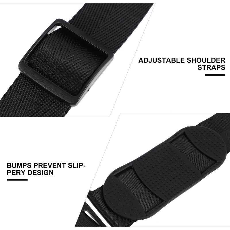 Adjustable Scooter Carrying Strap and Handle Set Black Shoulder Belt for Electric Kick Scooters - Image 5