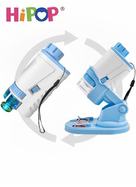 Portable Microscope 2 In 1,Handheld Microscope With Mobile Phone Observation And Base,High Definition Imaging,Educational Toys For Kid
