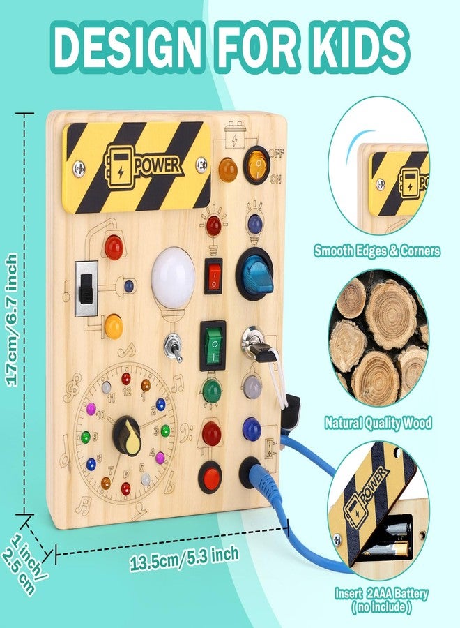 Hoarosall Montessori Busy Board - Sensory Toys for 1-3 Year Old Boys & Girls,Travel Educational Learning Activities for Toddlers,Sensory Toy for Kids with Autism - Image 4