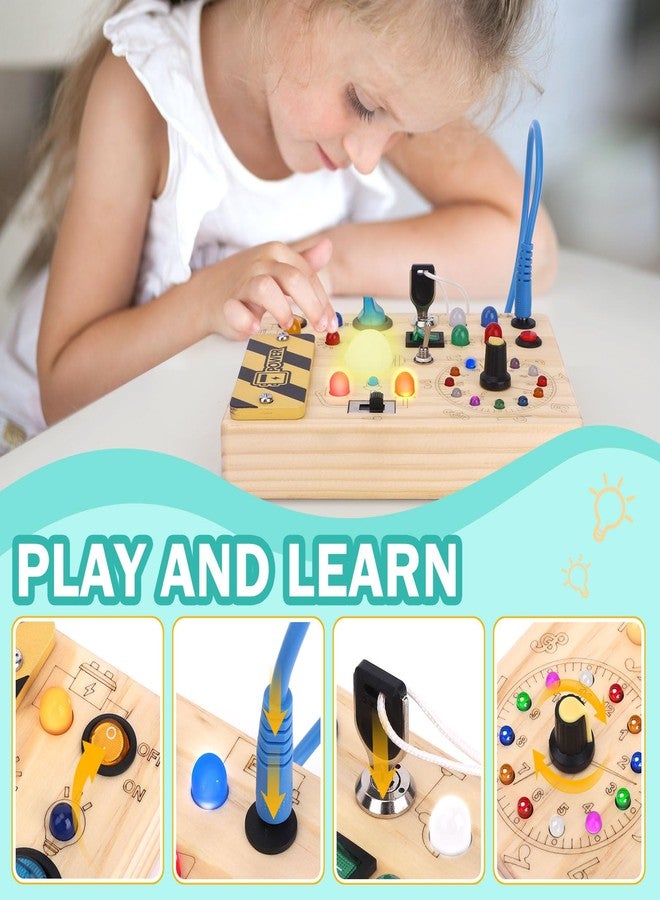 Hoarosall Montessori Busy Board - Sensory Toys for 1-3 Year Old Boys & Girls,Travel Educational Learning Activities for Toddlers,Sensory Toy for Kids with Autism - Image 3