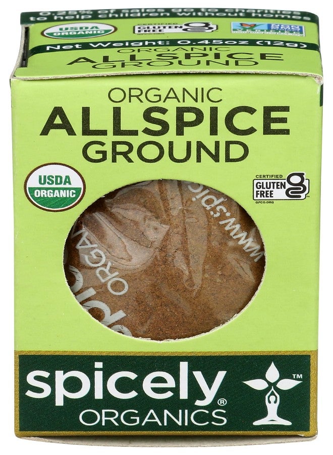 SPICELY Organic Ground Allspice, 0.45 OZ - Image 1