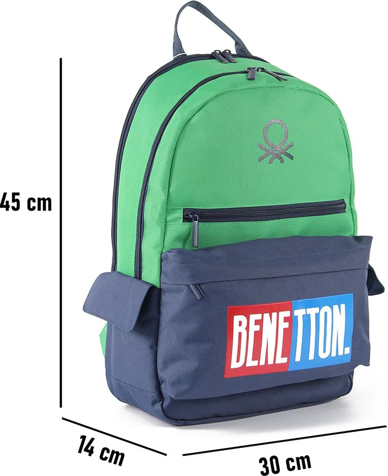 يونايتد كولورز أوف بينتيون . Double Compartment Backpack 03785