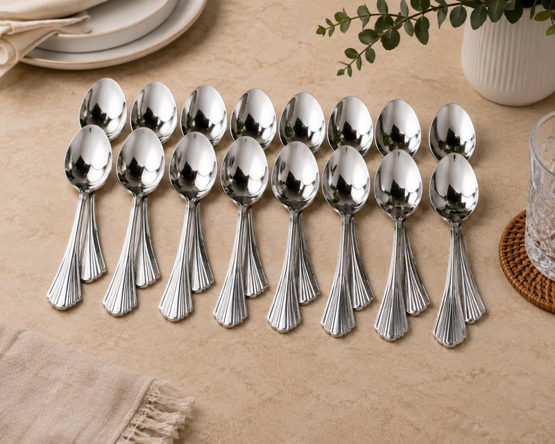 Servewell PartyMate Disposable Plastic Eating Spoons - 24 Pack - Image 3
