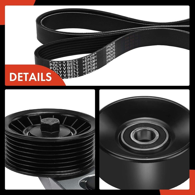 A-Premium Engine Serpentine Belt Drive Component Kit for Dodge and Ram Models - Image 5