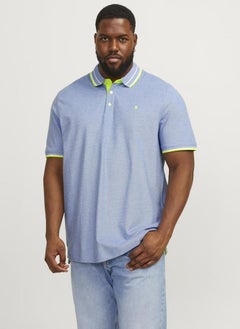 JACK & JONES Plus Size Logo Print Polo Shirt  - Image 1
