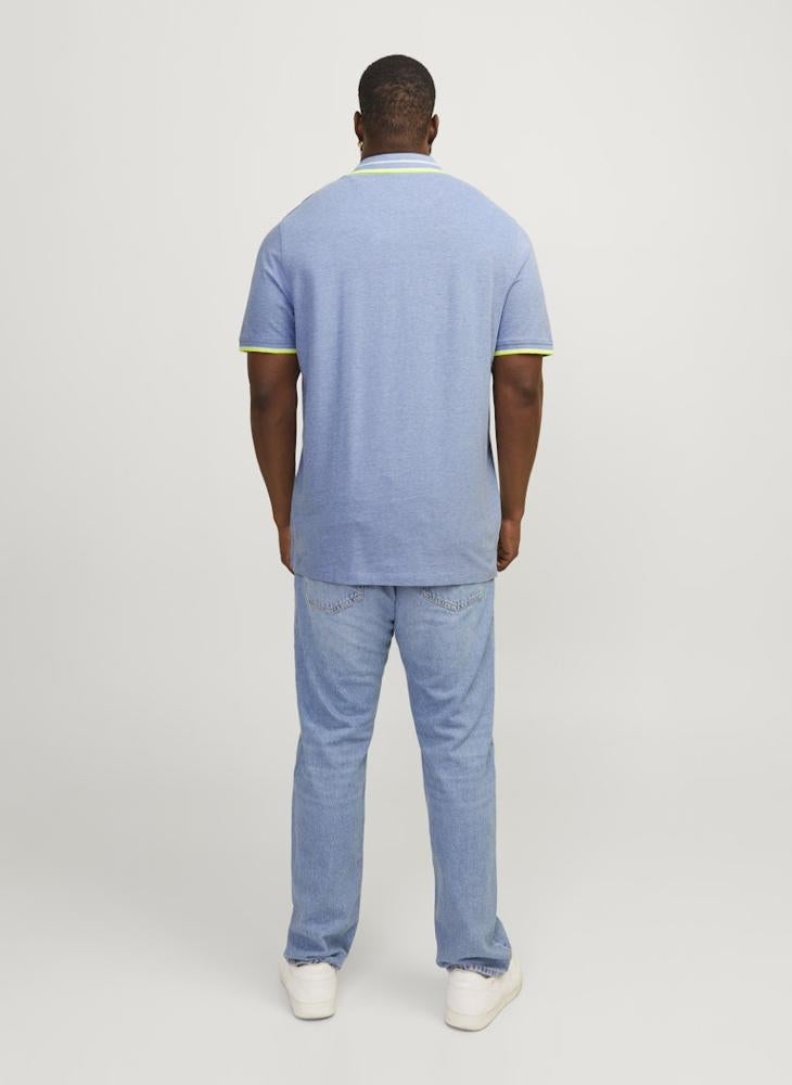 JACK & JONES Plus Size Logo Print Polo Shirt  - Image 2