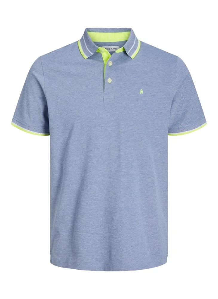 JACK & JONES Plus Size Logo Print Polo Shirt