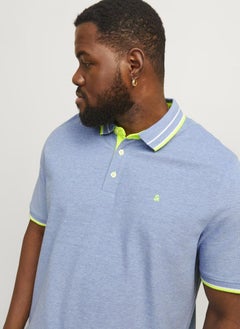JACK & JONES Plus Size Logo Print Polo Shirt  - Image 3