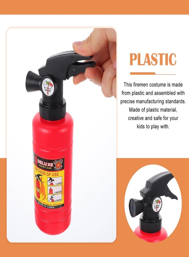 TOYANDONA Water Shooting Toys Kids Firefighter Toy Set Role Play Fireman Gear Accessories with Fire Extinguisher Pretend Play Firefighter Costume Props for Boys Girls Outdoor Water Fighting Play Toys - Image 5