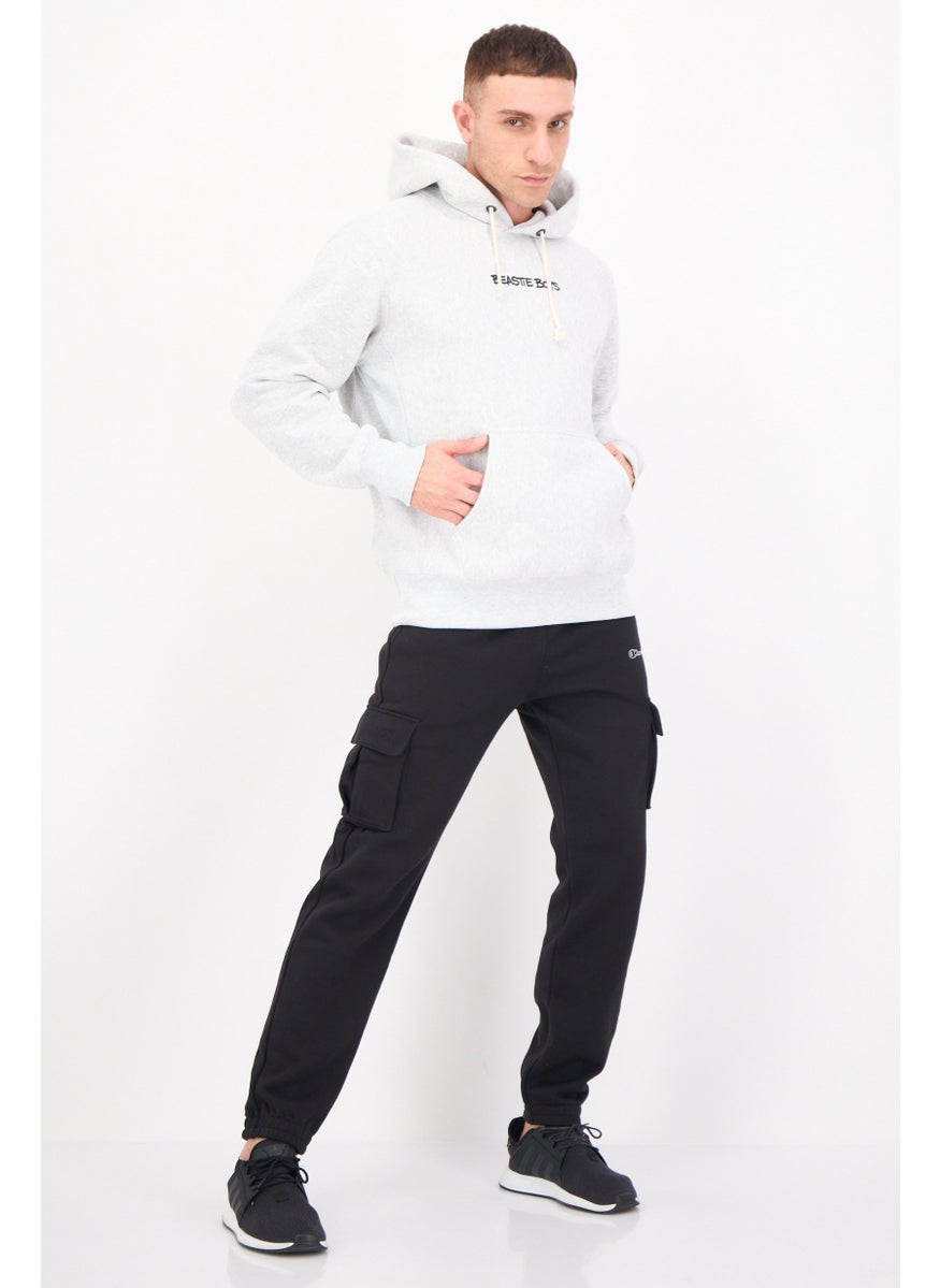 Champion Men Sportswear Fit Long Sleeves Running Sweatshirt, Light Grey  - Image 4