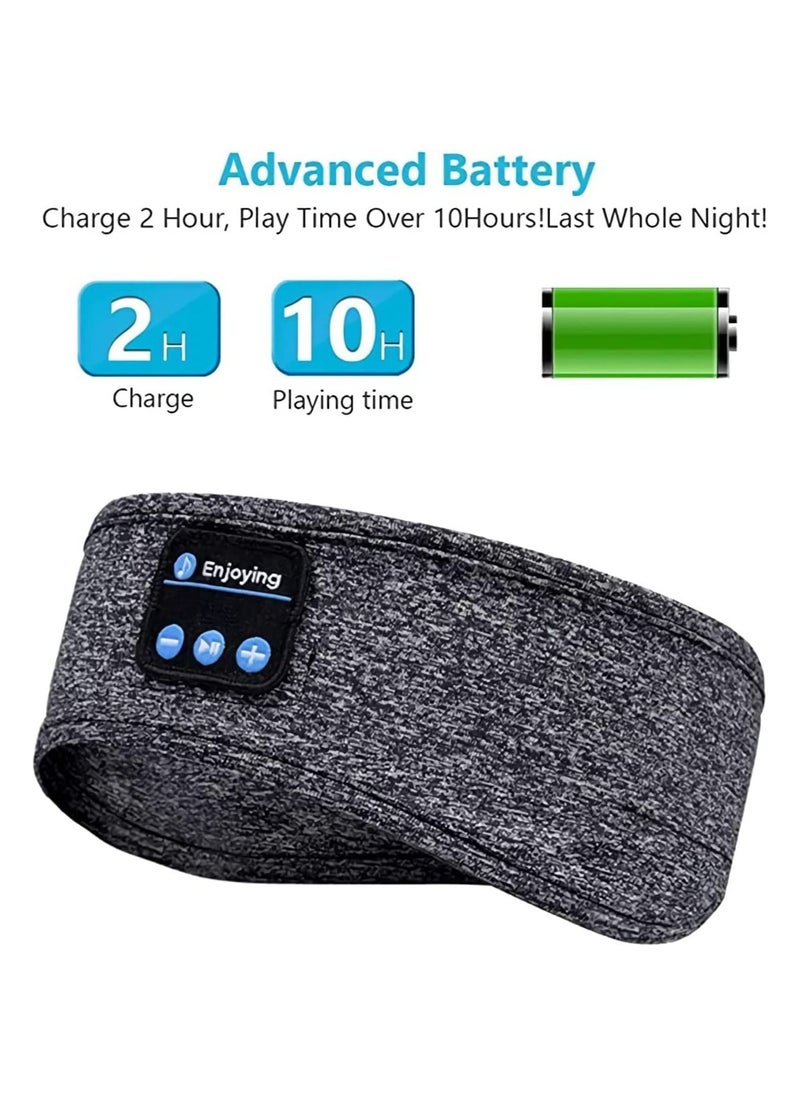 VKL Sleep Headset Bluetooth Headband, Wireless Music Headset,Sleep Mask Earplugs, Suitable for Side Sleepers Exercise, Running, Insomnia, Travel, Yoga,IPX6 Waterproof  - Image 3
