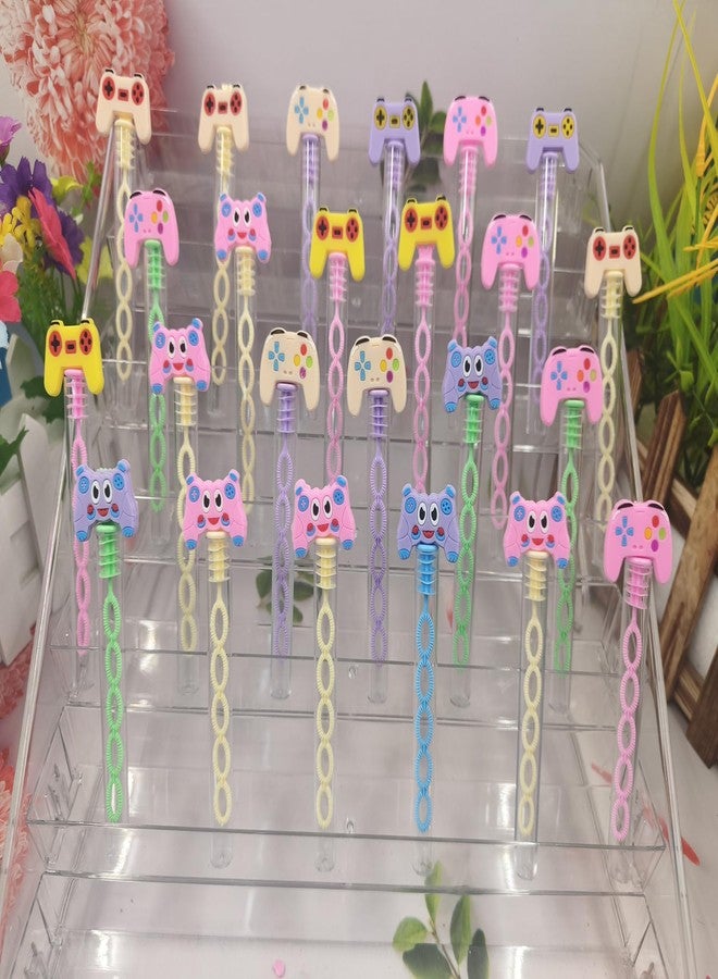 HOZKEAP 24 Packs Bulk Mini Game Shape Bubble Wands, Boys and Girls Holiday Party Favors Student Halloween Party Supply - Image 2