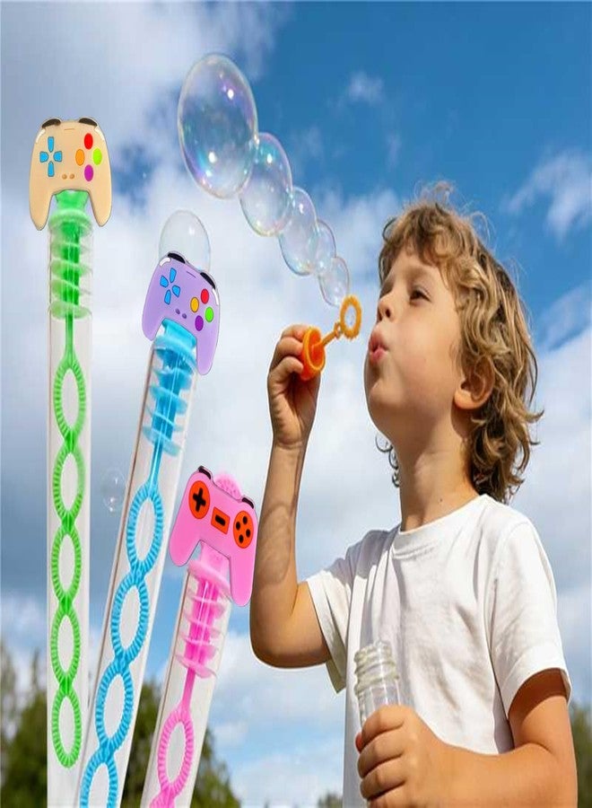 HOZKEAP 24 Packs Bulk Mini Game Shape Bubble Wands, Boys and Girls Holiday Party Favors Student Halloween Party Supply - Image 4