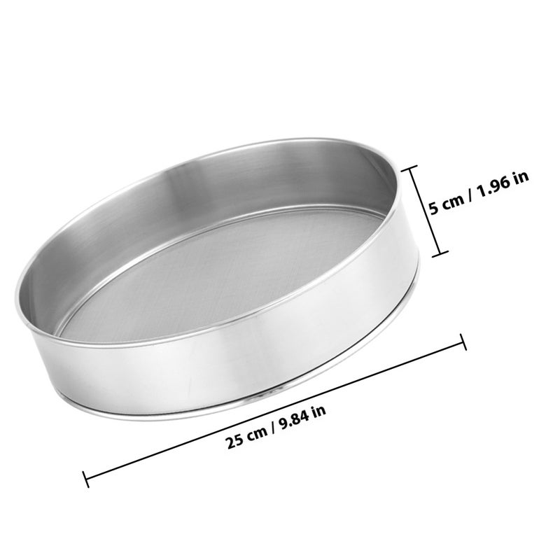 Household Stainless Steel Flour Sieve Sifter Manual Powder Sieve Baking Tool - Image 2