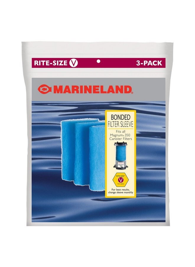 MarineLand - Marineland PA0114-03 Bonded Filter Sleeve for Magnum 350 Canister Filter, 3-Count - Image 1