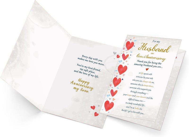 Beixian Romantic Anniversary Card for Husband, Funny Anniversary Card Gifts from Wife, Sweet Wedding Day Gifts for Husband - Image 4