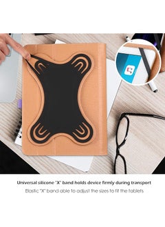 Procases 9 Inch -10.1 Inch Inch Universal Tablet Case Protective Cover Stand Folio Case For 9 10 10.1 Inch Android Touchscreen Tablet With 360 Degree Rotatable Kickstand Multiple Viewing Angles -Lightpurple  - Image 3