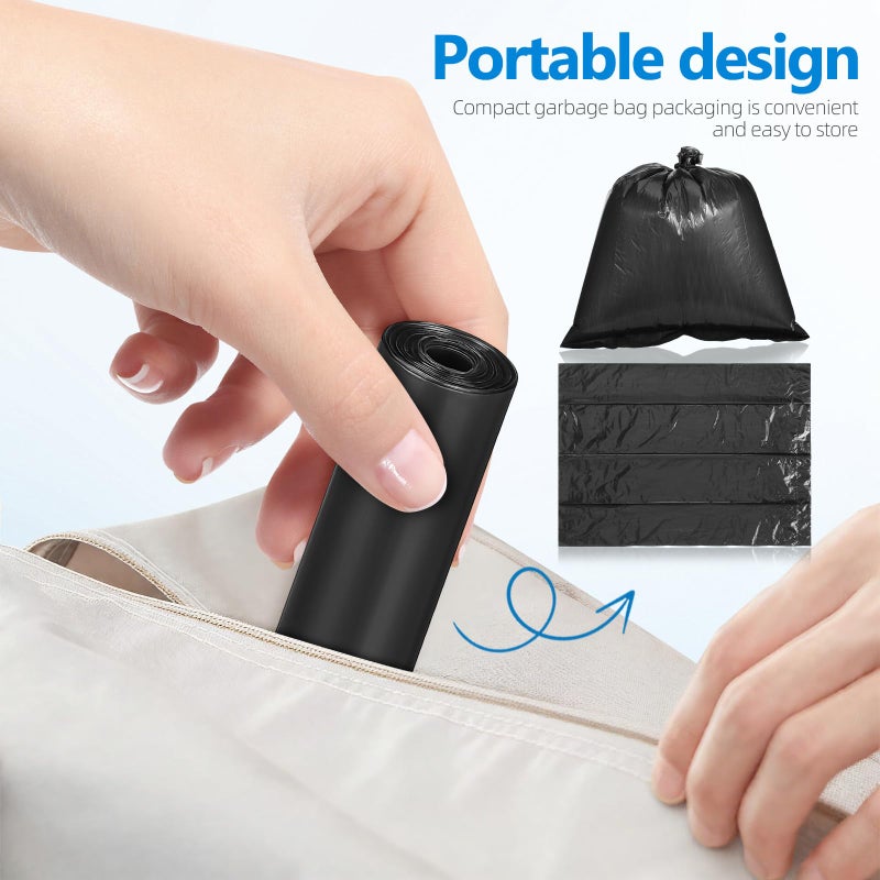 Small Garbage Can Liners 100 Pack Mini Trash Bags For Pet Waste Bathroom Desktop - Image 4