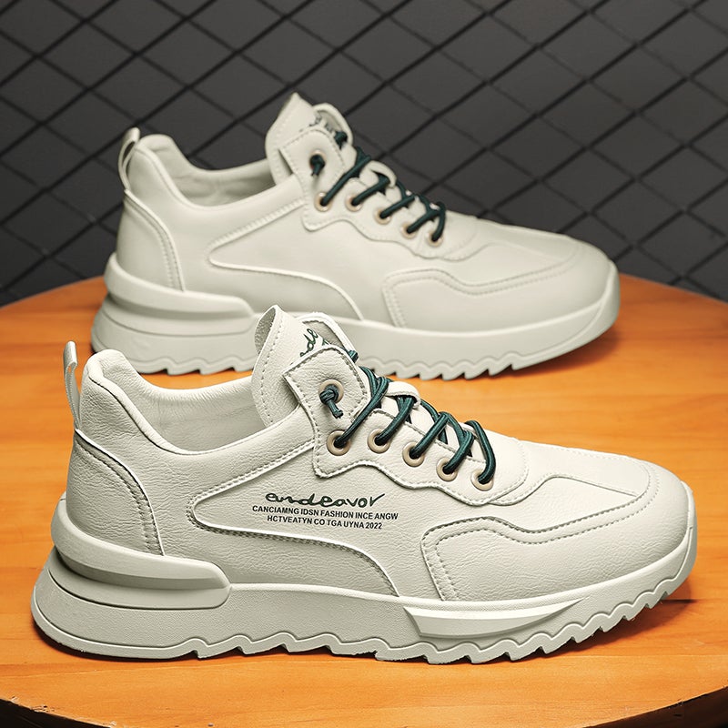 Chef Men'S Shoes Winter Kitchen Work Labor Protection Leather Shoes Black Casual Sports Men'S Trendy Shoes - Image 1
