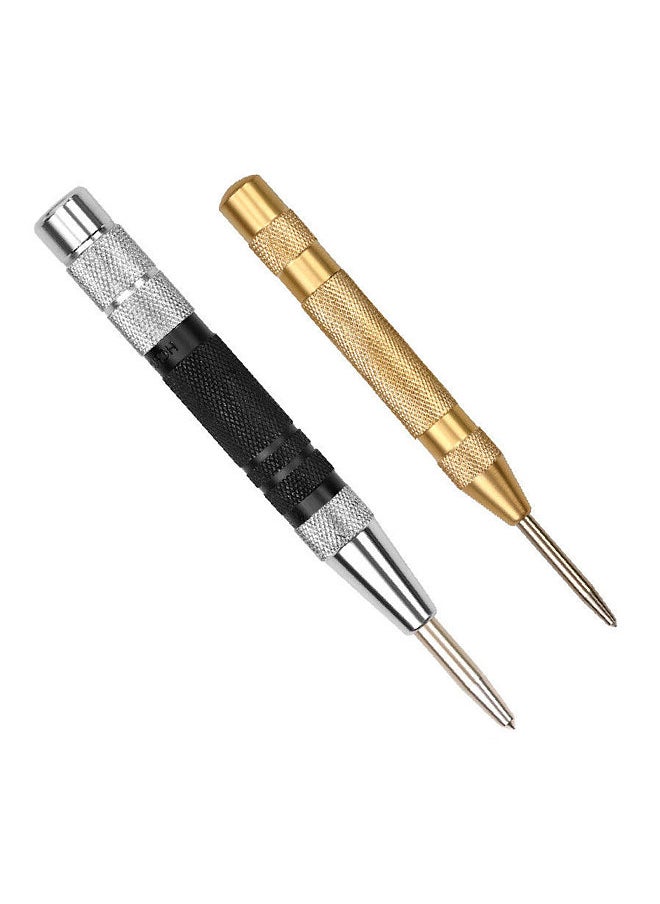 Generic 2Pcs Strong Automatic Centre Punch Adjustable Spring Loaded Metal Drill Tools  - Image 1