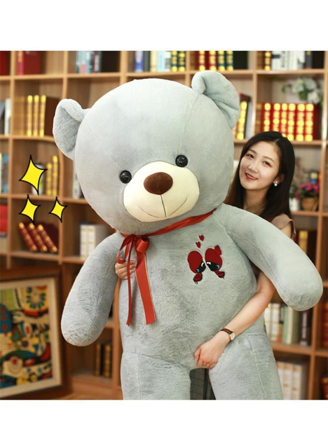 Large Couple Ribbon Bear Rag Doll Wedding Girl Hug Bear Doll 520 Gift Wedding Gift Delivery-Color:Dark Brown-Height:80cm - Image 5