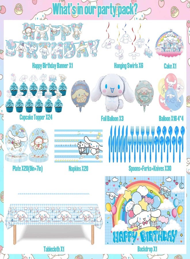 MLEDUY 123 PCS Birthday Party Decorations - Happy Birthday Banner, Balloons, Tablecloth, Paper Tableware, Backdrop,Hanging Swirl for Adult Party Supplies - Image 2