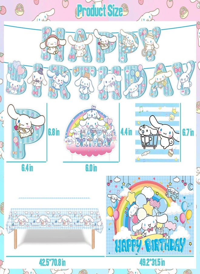 MLEDUY 123 PCS Birthday Party Decorations - Happy Birthday Banner, Balloons, Tablecloth, Paper Tableware, Backdrop,Hanging Swirl for Adult Party Supplies - Image 3