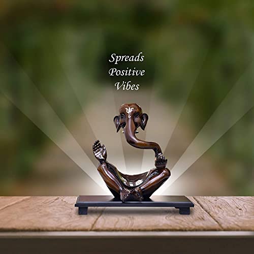 Mariner's Creation Modern Art Ganesha Idol with Wooden Tray Ganesha Idol for Home Decor,House Warming Gift | SHOWPIECE for Home Decor | Statue for Home Decor | Ganesha for Gift - Image 2