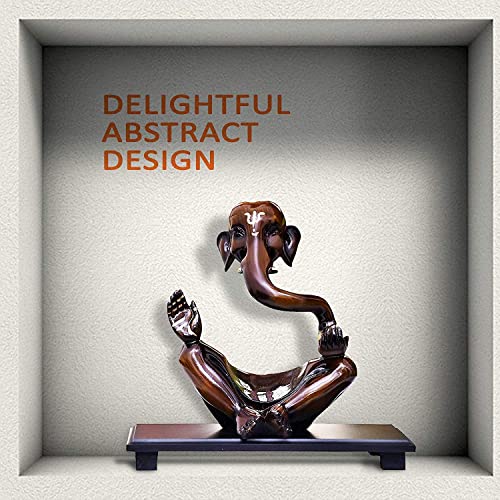 Mariner's Creation Modern Art Ganesha Idol with Wooden Tray Ganesha Idol for Home Decor,House Warming Gift | SHOWPIECE for Home Decor | Statue for Home Decor | Ganesha for Gift - Image 4