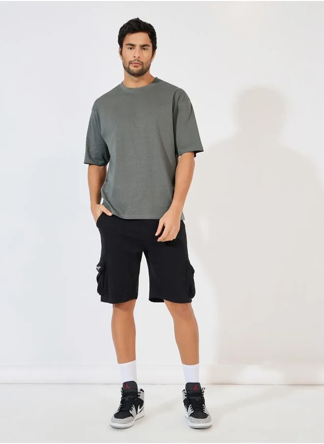 Styli Basic Crew Neck Oversized T-Shirt