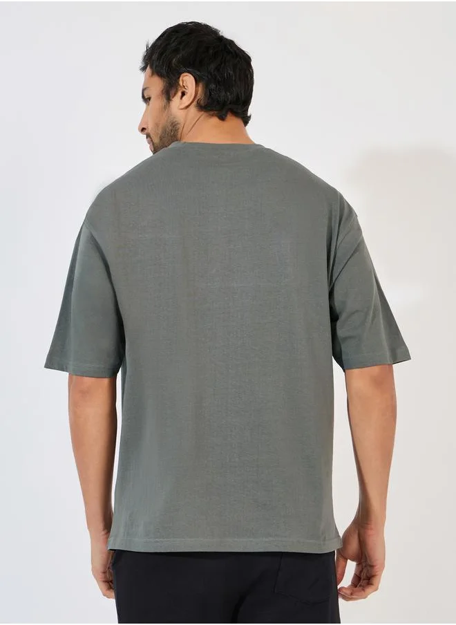 Styli Basic Crew Neck Oversized T-Shirt