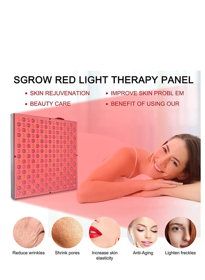 Generic 45W  225 LEDs Red Light Panel Therapy Device for Body Face 660nm Red Light and 850nm Near Infrared Light LED Red Light Device for Pain Relief of Muscle Joint Back and Skin Care  - Image 3