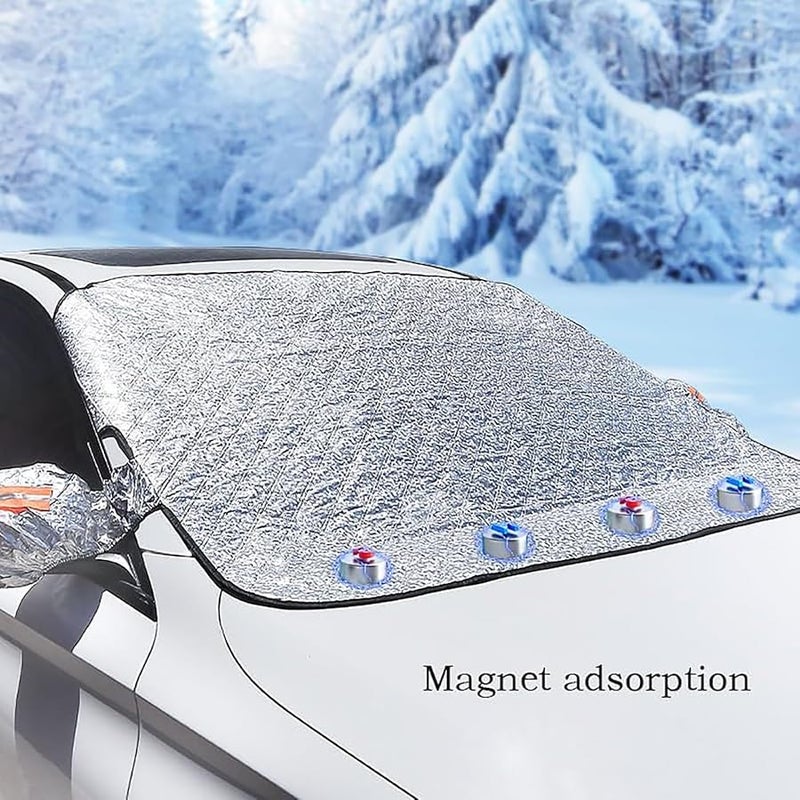 BMW X1 E84 F48 Magnetic Windshield Snow Cover With Side Mirrors XL Size - Image 4