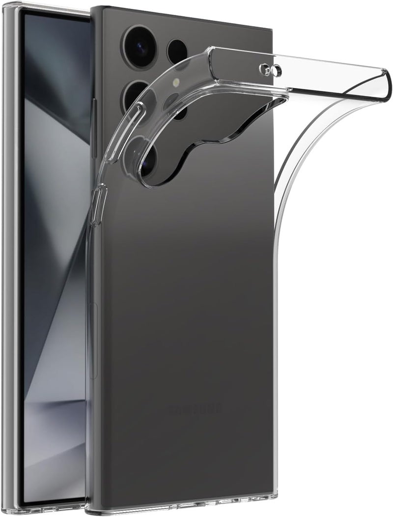 Nishtech for Samsung Galaxy S24 Ultra 5G (2024) Premium Transparent Hybrid Soft Slim Dust Proof Back Case Cover with Camera Protection - Image 1