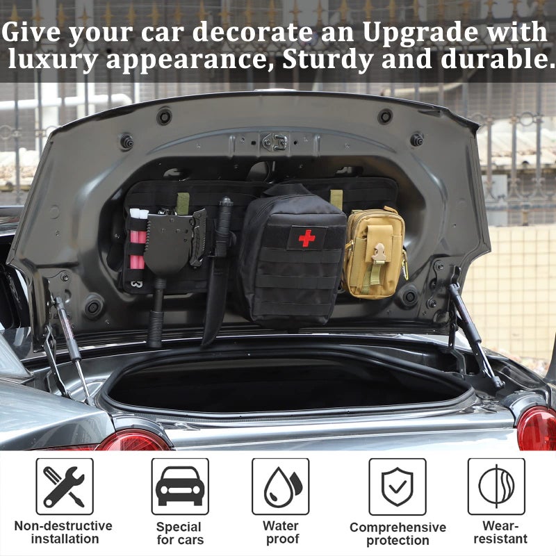 HAPPYHORSE Car Trunk Lid Storage Bag Compatible with Mazda MX-5 NC RF Miata 2016-2023, Oxford Cloth Interior Mounted - Image 3