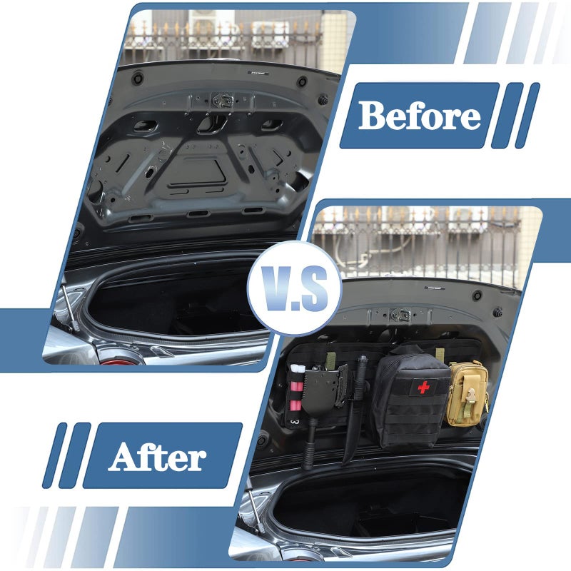HAPPYHORSE Car Trunk Lid Storage Bag Compatible with Mazda MX-5 NC RF Miata 2016-2023, Oxford Cloth Interior Mounted - Image 5