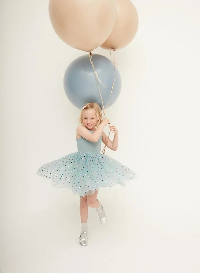 Bob & Blossom Turquoise Spot Dress