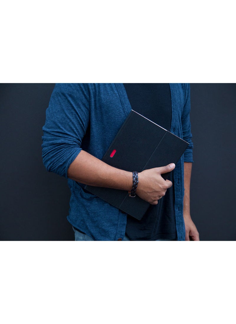 Paper-Oh Ondulo Black B6.5 Lined Wrap Closure 112 Pages 100gsm Notebook - Image 4