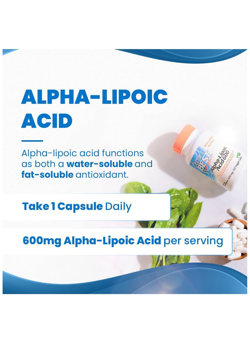 Doctor's BEST Alphalipoic Acid 600 Mg 60 Capsules  - Image 4