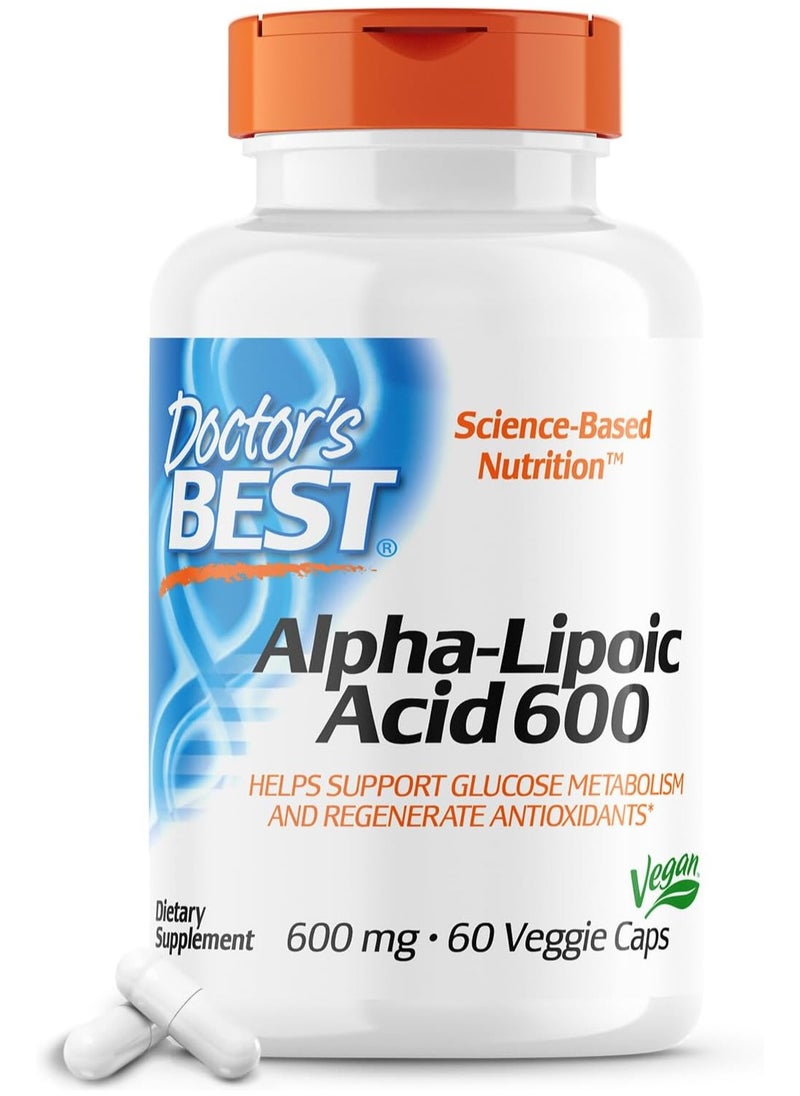 Doctor's BEST Alphalipoic Acid 600 Mg 60 Capsules  - Image 1