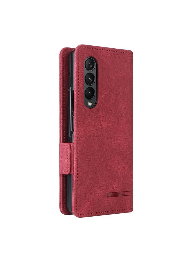 اس-توب جراب لهاتف Samsung Galaxy Z Fold3 5G بمشبك مغناطيسي من الجلد - Image 3