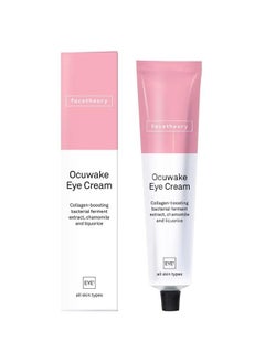 Ocuwake Eye Cream EYE1 - Under Eye Cream Dark Circles And Puffiness, Vitamin C Eye Brightening Cream, Vegan and Cruelty-Free, Made in the UK | Unfragranced | 1.0 fl oz