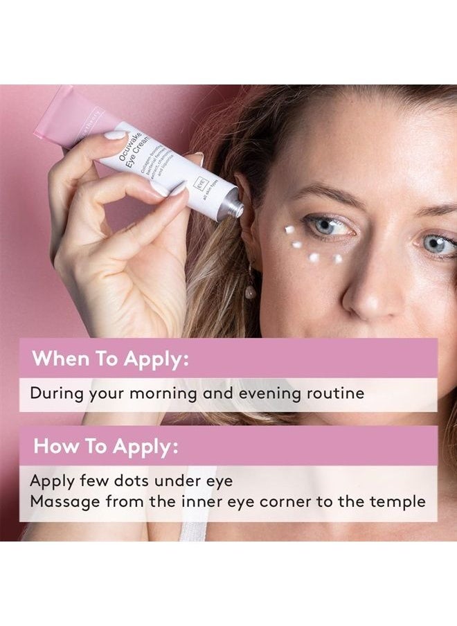 facetheory - Ocuwake Eye Cream EYE1 - Under Eye Cream Dark Circles And Puffiness, Vitamin C Eye Brightening Cream, Vegan and Cruelty-Free, Made in the UK | Unfragranced | 1.0 fl oz - Image 1